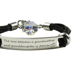 Stainless ‘Grandmother’ Bracelet w/ Swarovski